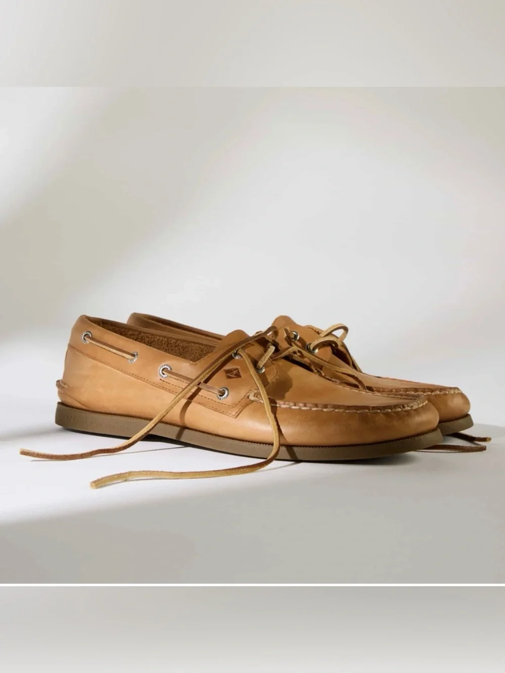 Sperry Authentic Original™ 2-Eye Boat Shoe, Flat Heel Royal Brown| NWT